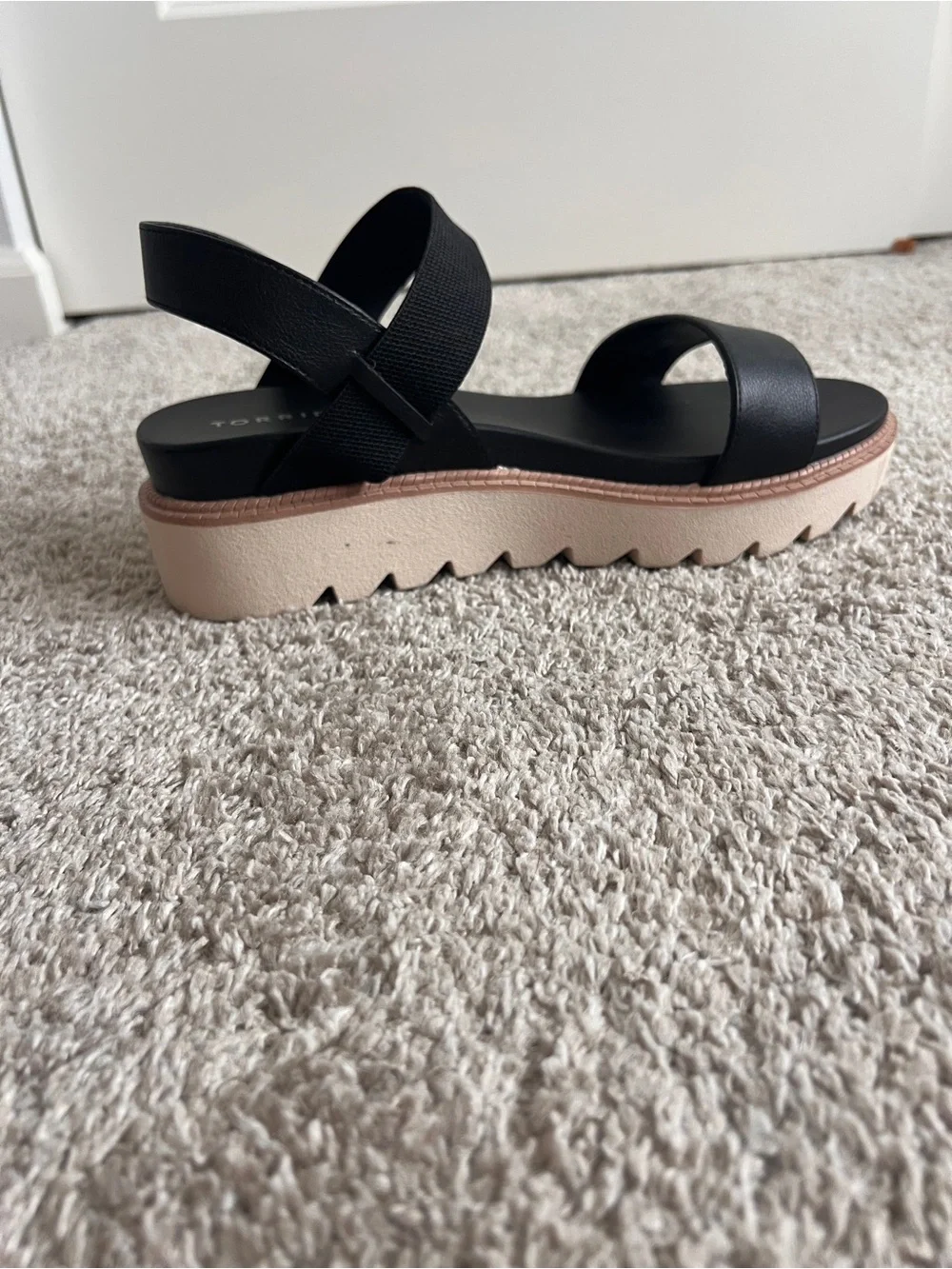 torrid Black Dual-Strap Slingback Platform Sandals
